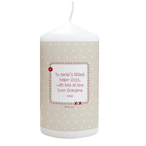 Personalised Forever Friends My 1st Christmas Candle Extra Image 1